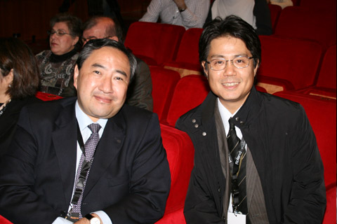 Takao Shirahata (President Roland Brazil) and Akira Hanechi (Roland Europe Manager).