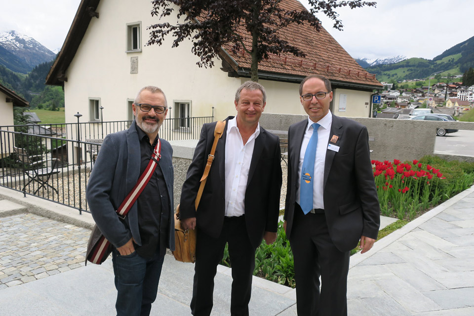 Christophe Duxaux,  Ruedi Marty and Flavio Murer.