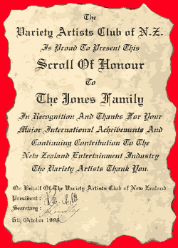 Scroll of Honour
