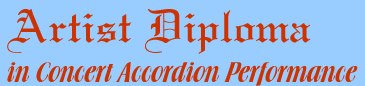 Artist Diploma in Concert Accordion Performance