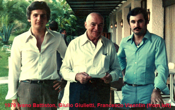 Ivano Battiston, Giulio Giulietti, Francesco Visentin