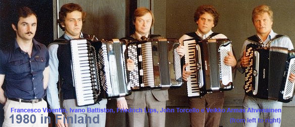 Francesco Visentin, Ivano Battiston, Friedrich Lips, John Torcello, Veikko Ahvahainen