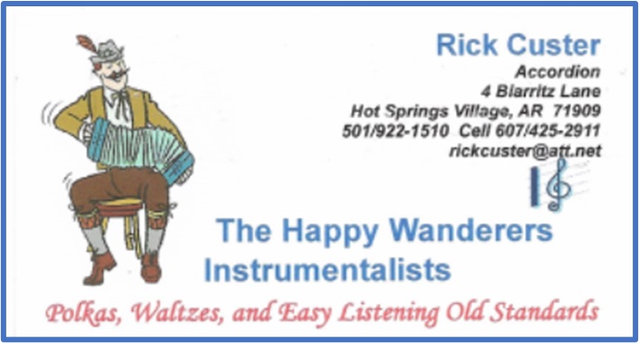 Rick Custer business card image