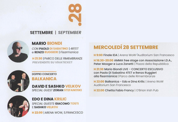 28 September schedule