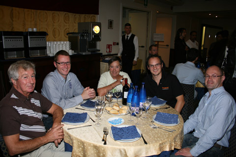 Emmanuel De Baets (Belgium - contestant) and Olivier Kerkhofs (Roland Central euopre) and guests