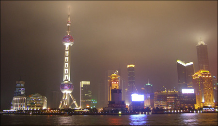 looking across Shanghai river