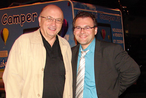 Fausto Fabi with Roman Jbanov of the Paris-Mosou Duo fame.