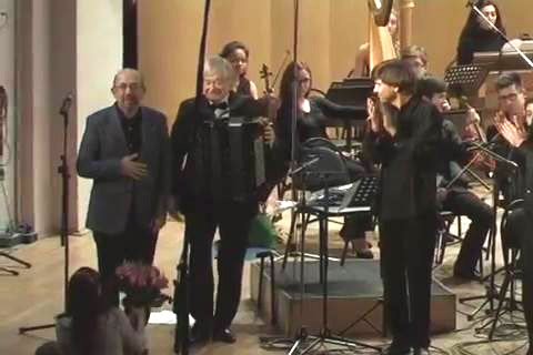Mikhail Bronner (left) 