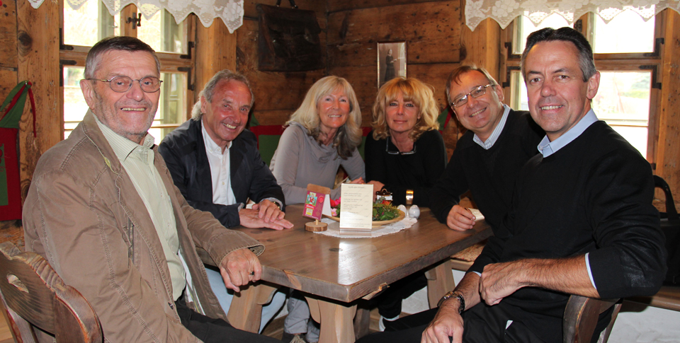 Manfred G&agrave;bler,Rainer Schneidenbach (former Mayor of Klingenthal) and Maria Schneidenbach, Holda Paoletti-Kampl, Harley Jones and Kevin Friedrich.