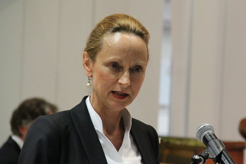 Frau Prof. Dr. Dr. Sabine Freifrau von Schorlemer.